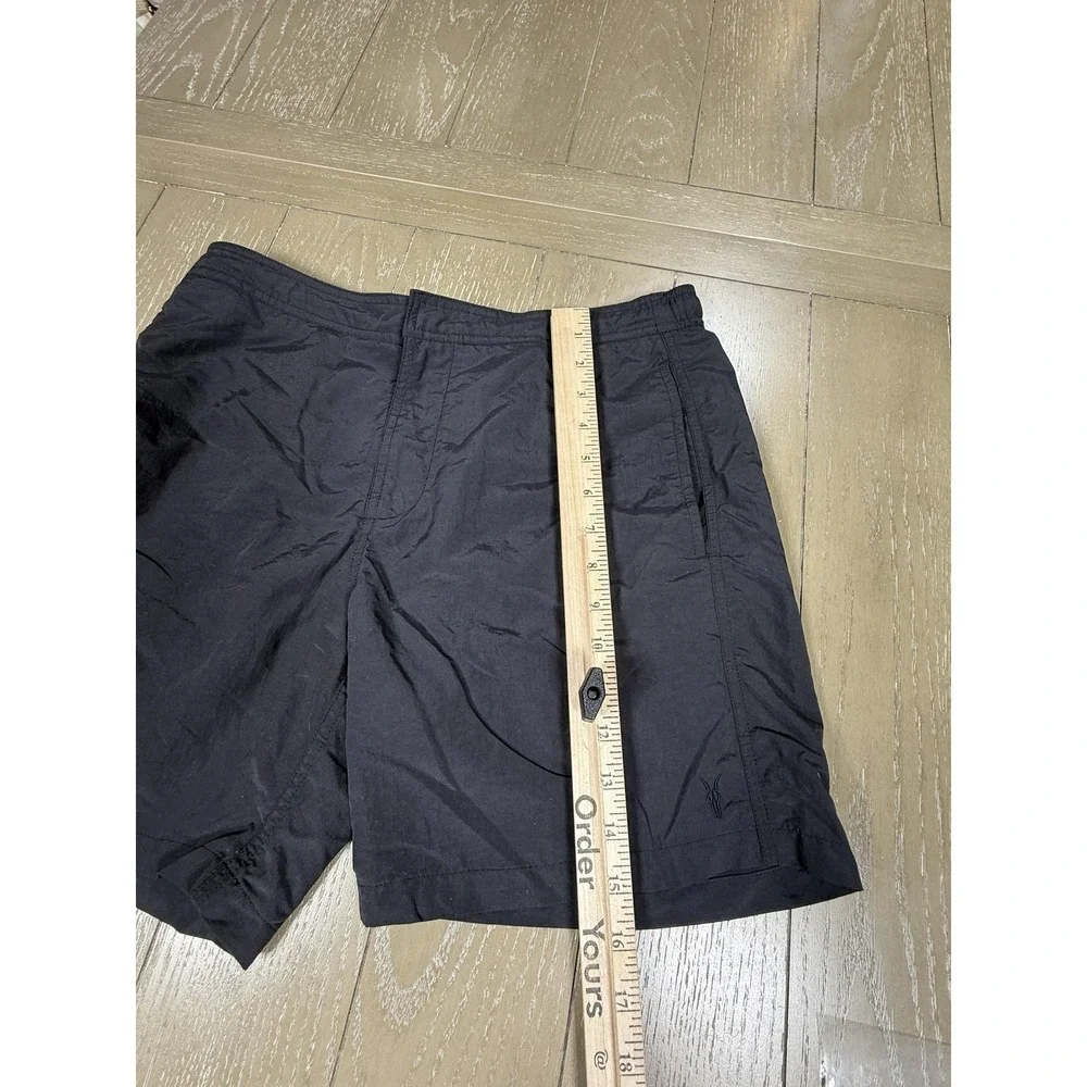 AllSaints Swim Trunks Shorts‎ Mens Small Black Warren Mesh Lined Elastic Waist